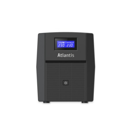 UPS ATLANTIS A03-HP2003 1500VA (900W) Sinewave Line Interactive 2x12V-9Ah Display LCD e LED stato UPS USB-HID 3xIEC 2xSchuko