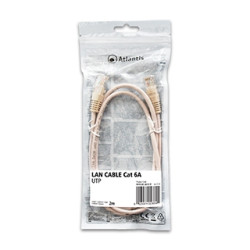 Atlantis cavo di Rete Cat 6A: Cavo di rete UTP (patch cord) categoria Cat-6A Rame Lunghezza 2m P019-LN_6A-U-2C