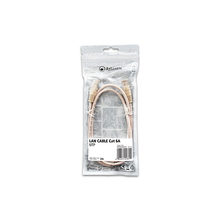 Atlantis cavo di Rete Cat 6A: Cavo di rete UTP (patch cord) categoria Cat-6A Rame Lunghezza 2m P019-LN_6A-U-2C