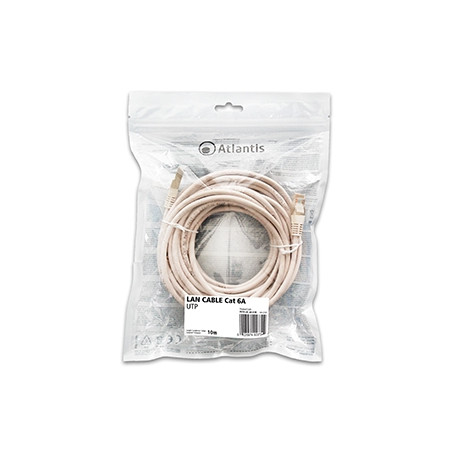 Atlantis cavo di Rete Cat 6A: Cavo di rete UTP (patch cord) categoria Cat-6A Rame Lunghezza 10m P019-LN_6A-U-XC