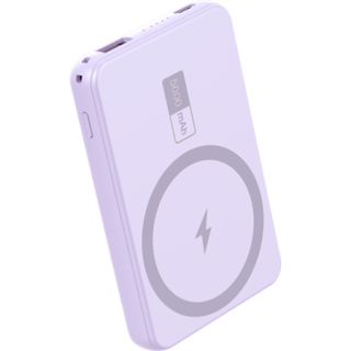 SGS Power bank 5000 mAh Wireless MAGSAFE 15W - Output TPC 20W Violet