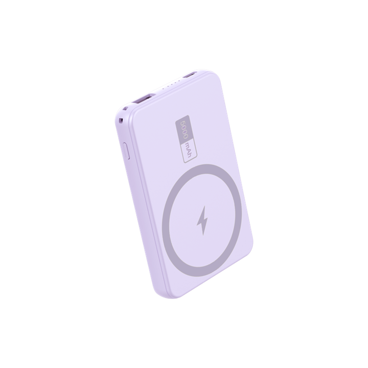 SGS Power bank 5000 mAh Wireless MAGSAFE 15W - Output TPC 20W Violet