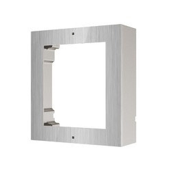 HIKVISION Cornice 1 modulo. Contiene cornice e scatola da parete per posto esterno silver in alluminio - DS-KD-ACW1/S