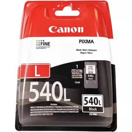 INK CANON PG-540L Nero 11ml cart X MG3650s MG3250 MG3550 MG3650 MX375 MX435 MX515 MX525 MX455 MX395 MX475 MX535 TS5150 TS5151