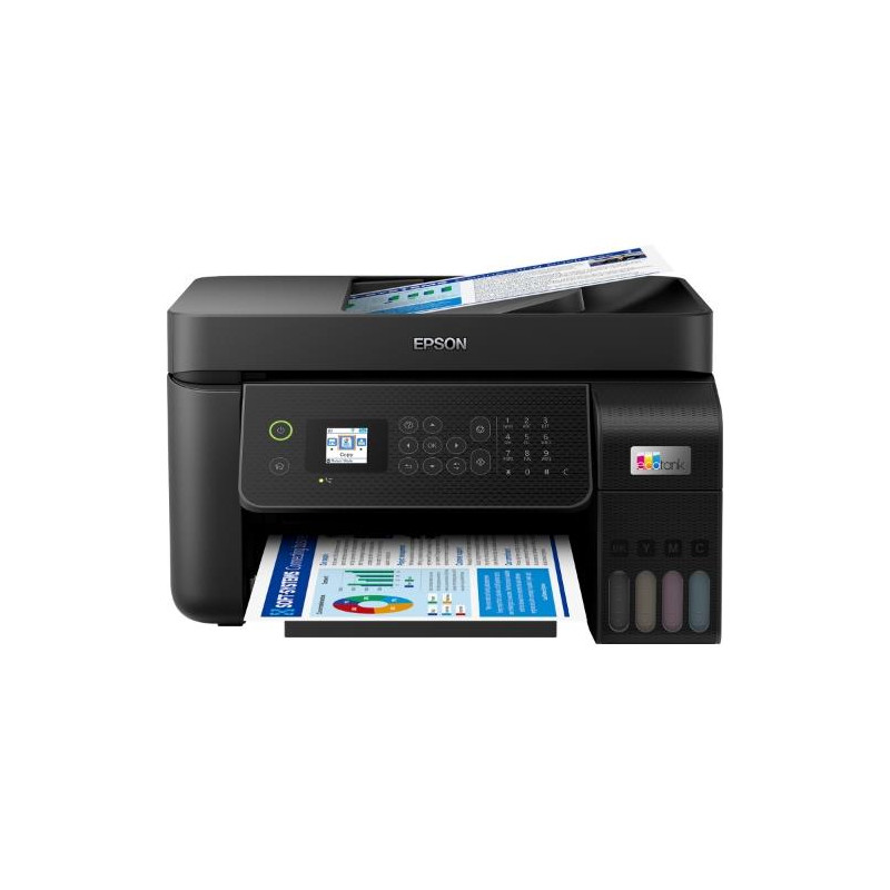 MULTIFUNZIONE EPSON EcoTank ET-4800 A4 33/15PPM 100FF FAX ADF LAN WiFi USB Epson Connect Display LCD