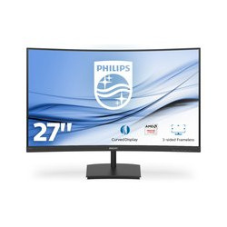 MONITOR PHILIPS LED 27" Wide CURVED 271E1SCA/00 VA 1920x1080 4ms 250cd/mq 3000:1(Mega Infinity DCR)2x3W MM VGA HDMI GAMING 75 Hz