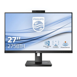 MONITOR PHILIPS LED 27" Wide 275B1H/00 IPS 2560x1440 5ms 300cd/m² 50.000.000:1 2x3W MM WEBCAM PIVOT DVI HDMI DP HUB USB