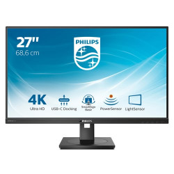 MONITOR PHILIPS LED 27"Wide 4K 279P1/00 3840x2160 4ms 350cd/m²50.000.000:1 2x3W MM Pivot RegH 2HDMI DP USB-C docking RJ45