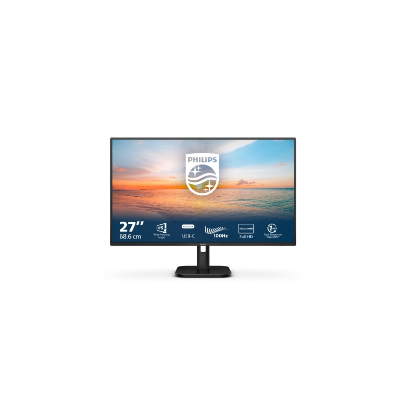 MONITOR PHILIPS LED 27"Wide 27E1N1300A/00 IPS 1920x1080 4ms 250cd/mq 1.300:1 2x3W MM HDMI USB-C docking