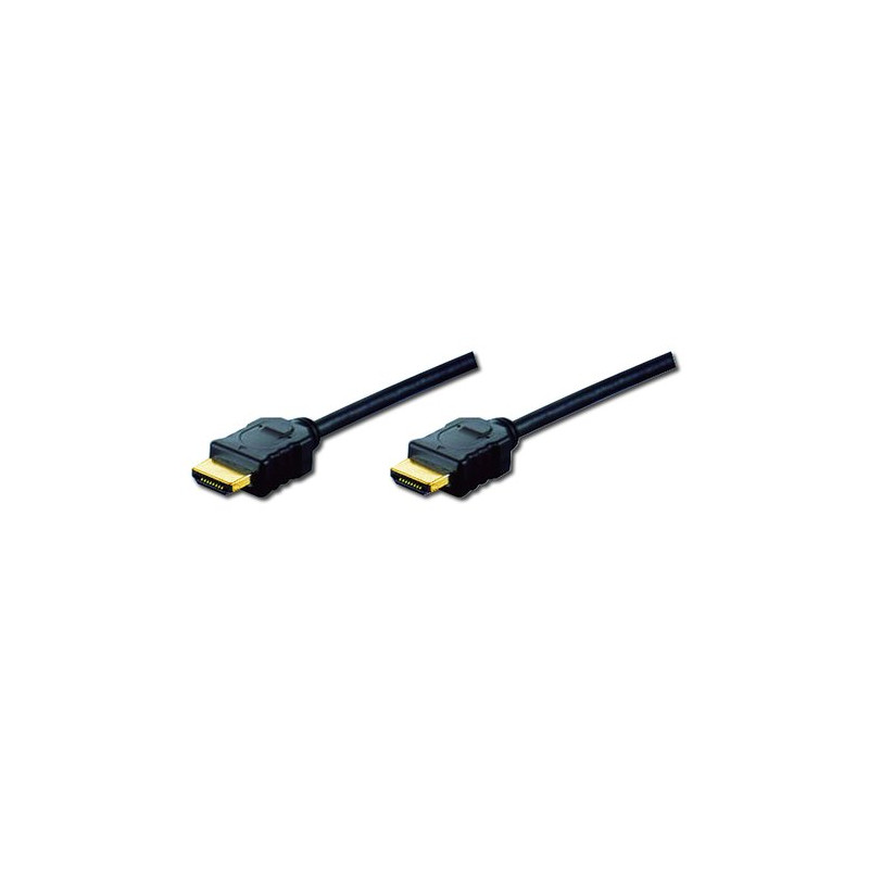 CAVO DIGITUS HDMI TO HDMI, M/M, 10MT, ethernet, connettori dorati, NERO, AK330107100S