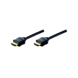 CAVO DIGITUS HDMI TO HDMI, M/M, 10MT, ethernet, connettori dorati, NERO, AK330107100S