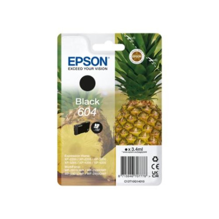 INK EPSON 604 C13T10G14010 Nero Ananas x XP-2200 XP-3200 XP-4200 WF-2910DWF WF-2930DWF WF-2950DWF