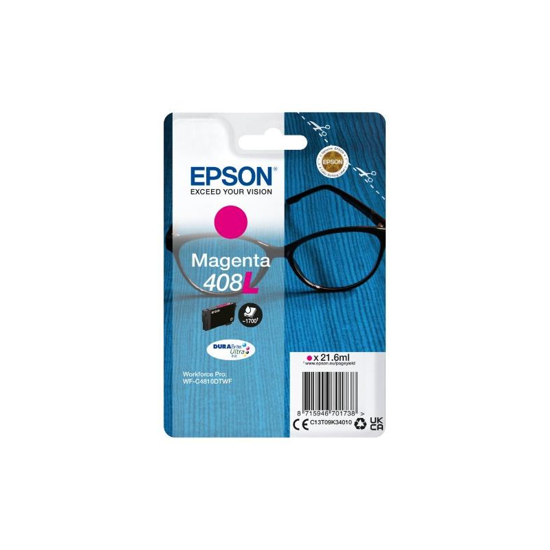 INK EPSON C13T09K34010 Magenta L Occhiali x WF-C4310DW WF-C4810DTWF