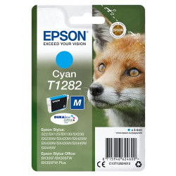 INK EPSON C13T12824012 Ciano Volpe (taglia M) x S22 SX125 SX130 SX230 SX235W SX420W SX440W SX430W SX435W BX305F BX305FW BX305FW+