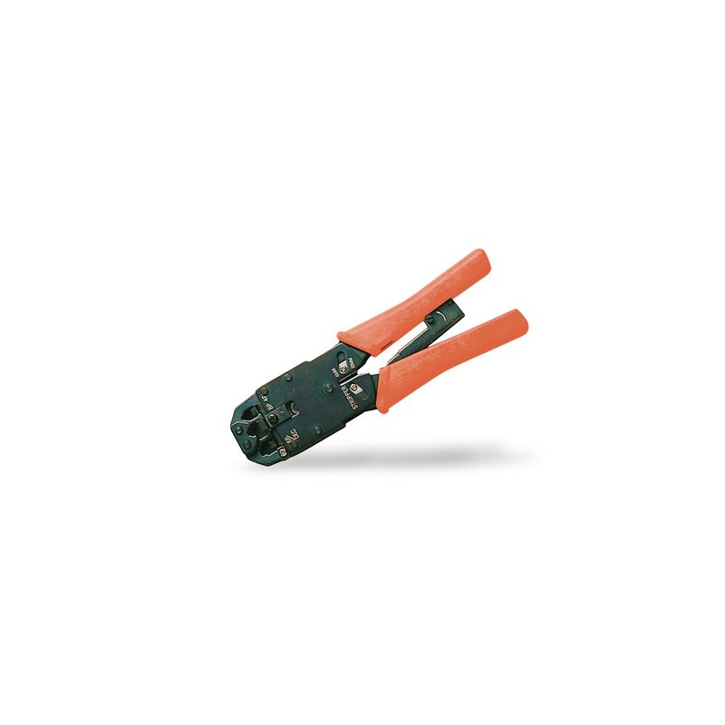 PINZA UNIVERSALE LINK PER CRIMPARE CONNETTORI 4,6,8 POLI RJ11 RJ12 RJ45