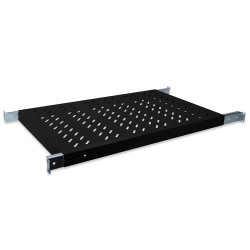 RIPIANO DIGITUS PER ARMADI RACK 19" ESTENSIONE VARIABILE 700-900 MM CON 4 AGGANCI COLORE NERO