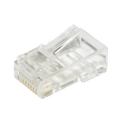 PLUG LINK RJ45 CAT 5E UTP NON SCHERMATO CON INSERTO PER CAVO FLESSIBILE - Confezione 100pz