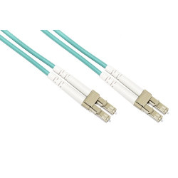 CAVO LINK FIBRA OTTICA LC A LC MULTIMODE DUPLEX HALOGEENFREE LSZH CLASSE OM3 50/125 3mt