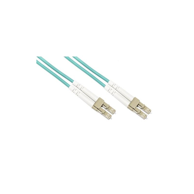 CAVO FIBRA OTTICA LC A LC MULTIMODE DUPLEX OM3 50/125 MT.2