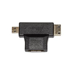 ADATTATORE LINK HDMI TO MINI HDMI + MICRO HDMI, F/M, NERO, LKADAT57