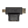 ADATTATORE LINK HDMI TO MINI HDMI + MICRO HDMI, F/M, NERO, LKADAT57