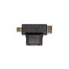 ADATTATORE LINK HDMI TO MINI HDMI + MICRO HDMI, F/M, NERO, LKADAT57