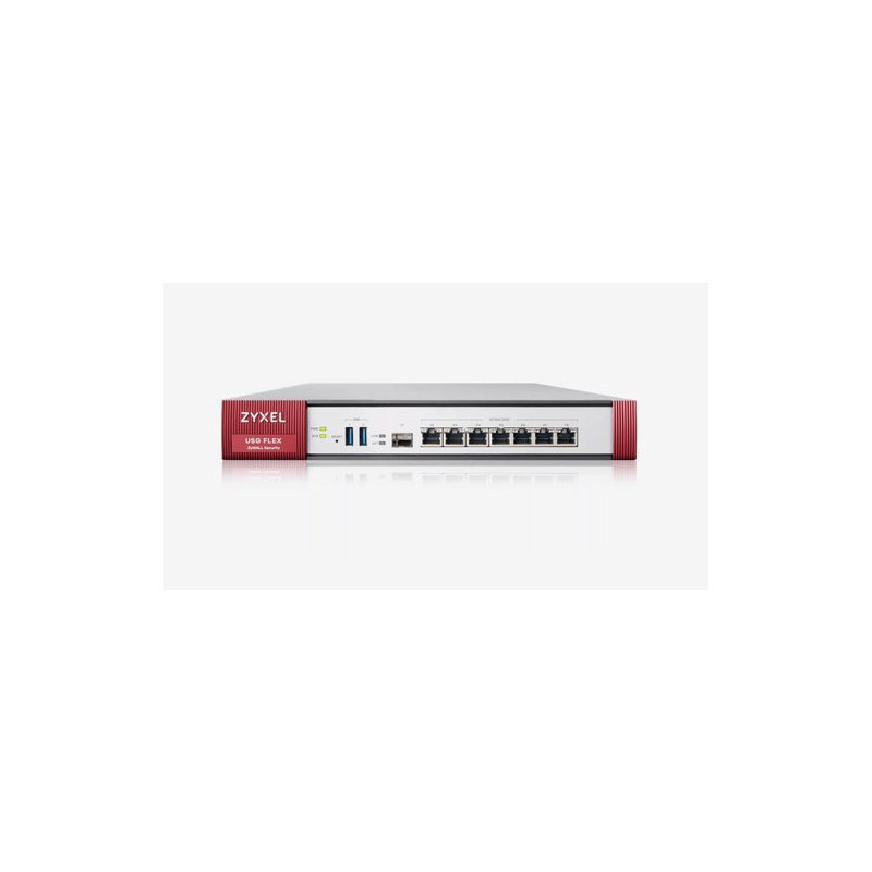 FIREWALL ZXYEL USGFlex Security Gateway 200 VPN: 100 IPSec/L2TP, 60 SSL 2xWAN 1XWAN(SFP) 4xLAN 2xUSB+1Y GOLD SEC PACK x25 utenti