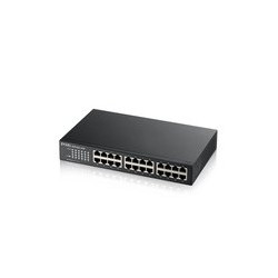 Switch ZYXEL GS-1100-24E Unmanaged, 24 porte Gigabit, design senza ventole, Desktop/Rack - GS1100-24E-EU0103F