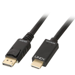 CAVO LINDY DP TO HDMI, M/M, 1MT, CONNETTORI DORATI, NERO, 36921