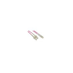 CAVO FIBRA OTTICA LC A SC MULTIMODE DUPLEX OM4 50/125 MT.5