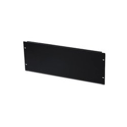 PANNELLO CIECO 4 UNITA' PER CHIUSURA SPAZI VUOTI IN ARMADI RACK 19" VITI INCLUSE NERO