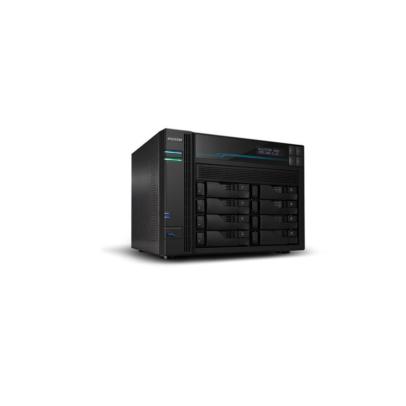 ASUSTOR NAS TOWER 8 Bay + 2x M.2 PCIe/SATA, Intel ATOM C3538 4Core, 8GB RAM, 10 GbE x2, 2.5 GbE x2, USB 3.2 x2 .. AS6508T