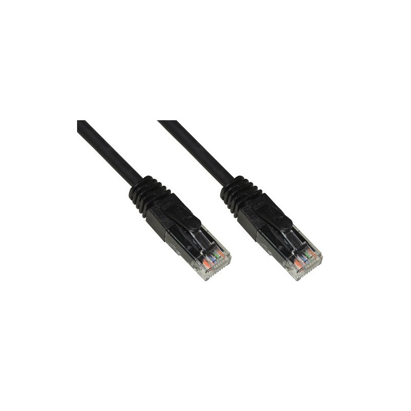 CAVO RETE LINK CAT. 6A NON SCHERMATO UTP AWG24 COLORE NERO HALOGENFREE 1,5MT