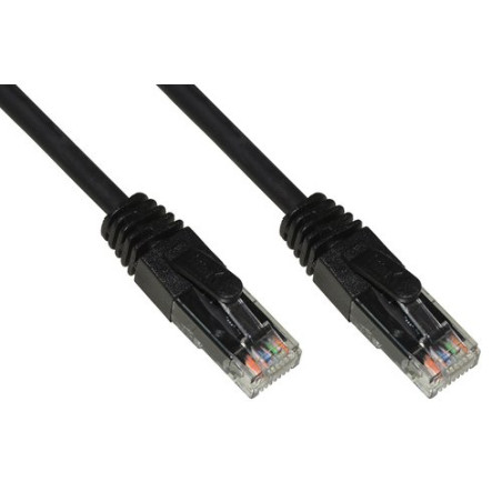 CAVO RETE LINK CAT. 6A NON SCHERMATO UTP AWG24 COLORE NERO HALOGENFREE 1,5MT