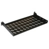 RIPIANO PER ARMADIO 19" 1 UNITA' PROFONDITA' 200 MM. (UNIVERSALE) 2 ATTACCHI (FRONTALI) COLORE NERO