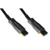 CAVO LINK HDMI 2.0 TO HDMI, M/M, 30MT, AOC FIBRA OTTICA IBRIDO, HDCP, ARC, EDID 4K - 60HZ, 4:4:4, NERO, LKCHD30F