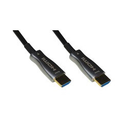 CAVO LINK HDMI 2.0 TO HDMI, M/M, 30MT, AOC FIBRA OTTICA IBRIDO, HDCP, ARC, EDID 4K - 60HZ, 4:4:4, NERO, LKCHD30F