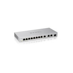 Switch SMART MANAGED, 8 porte Gigabit, 3 porte 10MGbE, 1 porte SFP+ 10GbE, - Easy Management per VLAN, QoS - FANLESS