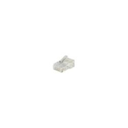 CONFEZIONE 100 CONNETTORI 8 POLI CAT 6 UTP NON SCHERMATO RJ45 PER CAVO SOLIDO