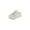 CONFEZIONE 100 CONNETTORI 8 POLI CAT 6 UTP NON SCHERMATO RJ45 PER CAVO SOLIDO