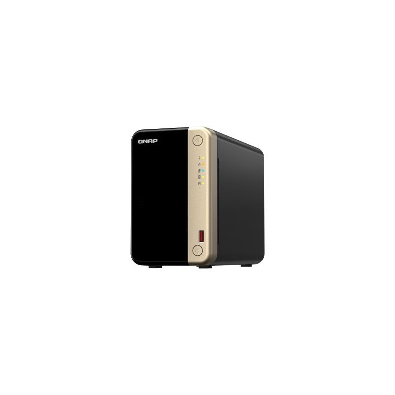 NAS TOWER QNAP TS-264-8G 2x 3,5"/2,5" + 2x SSD M.2 PCIe 2x 2.5GBE 8GB RAM 2x USB3.2 1x HDMI Intel Celeron N5105/N5095 4core