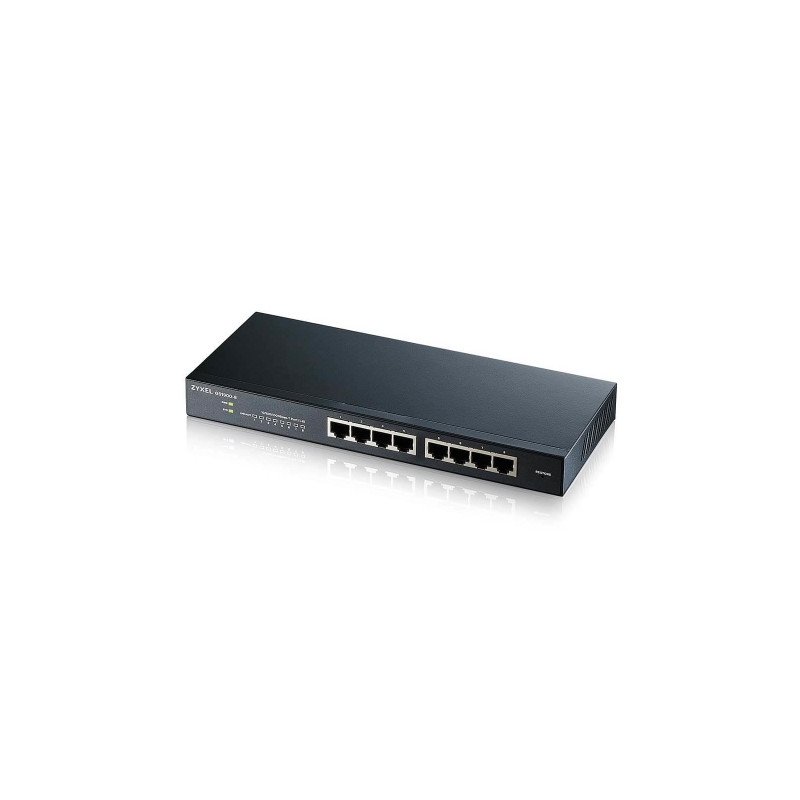 SWITCH ZYXEL GS-1900-8 8P LAN GIGABIT, Supporto IPv6, VLAN - Design senza ventole, WEB MANAGED Desktop