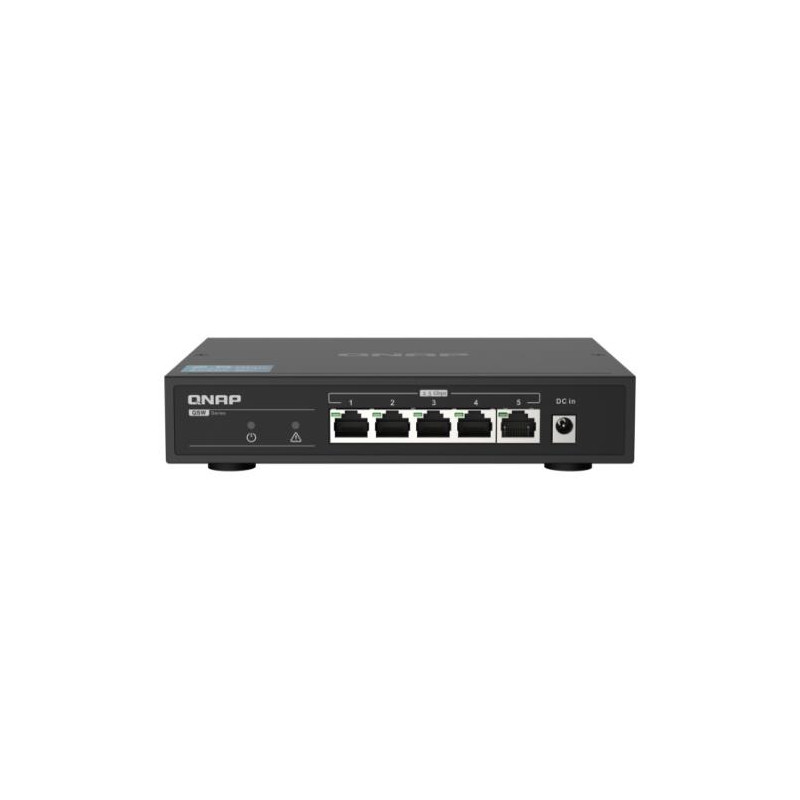 QNAP SWITCH 5 port 2.5Gbps auto negotiation (2.5G/1G/100M), unmanagement switch QSW-1105-5T