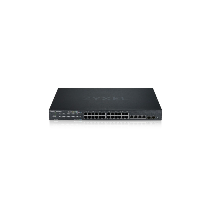 SWITCH ZYXEL XMG1930-30-ZZ0101F 24P 2.5 MGigabit +4P 10GbE +2P 10Gbe SFP+ IPv6, VLAN, QoS, IGMP, Rack, NO Fan, FREE Nebula Basic