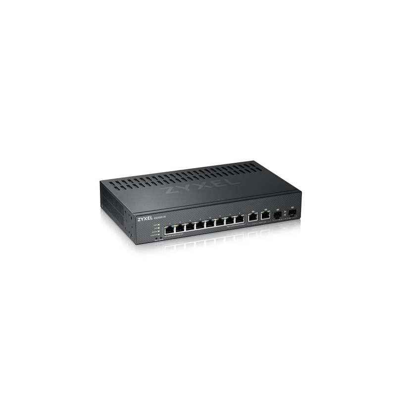 SWITCH ZYXEL GS2220-10-EU0101F 8P Gigabit +2P (RJ-45/SFP) , IPv6, VLAN, Desktop/Rack Managed Layer 3 Lite - Fanless