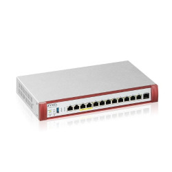 FIREWALL ZXYEL USGFlex Security Gateway 500H VPN:300 IPSec/L2TP, 150 SSL WAN, 8xLAN + 2x2.5 + 2x2.5 POE +1Y Sec Pack x300 utenti