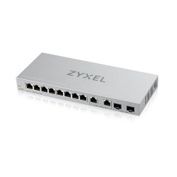 XGS1210-12 - Switch SMART MANAGED, 8 porte Gigabit, 2 porte 2.5GbE, 2 porte SFP+ 10GbE, - Easy Manag per VLAN, QoS - fanless