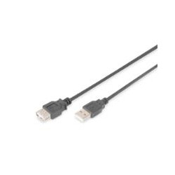 CAVO DIGITUS USB 2.0 A TO USB A, M/F, 3MT, (PROLUNGA), NERO, AK-300202-030-S