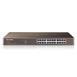 SWITCH TP-LINK TL-SG1024 24P LAN GIGABIT DESKTOP 10/100/1000Mbps RACKMOUNTABLE RJ45 CASE ACCIAIO