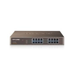 SWITCH TP-LINK TL-SG1016D 16P LAN GIGABIT DESKTOP/RACKMOUNT 10/100/1000Mbps RJ45 CASE ACCIAIO